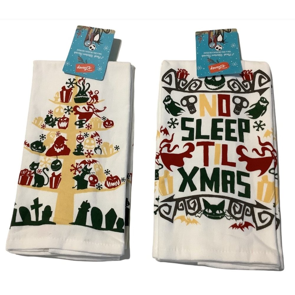 The Nightmare Before Christmas Kitchen Towel Set Disney Tim Burton Xmas Bundle